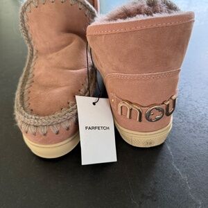 Mou Eskimo Sneaker Boots Dark Pink Women’s Size 38